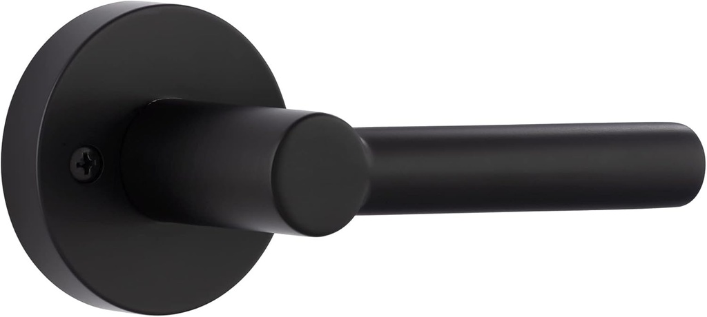 Miseno MLK5012 Elkton Round Rod Non-Turning One-Sided Door Lever - Matte Black