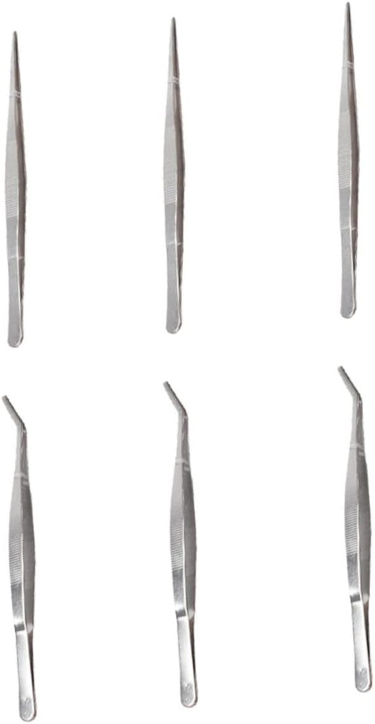 VILLCASE 6Pcs Succulent Tweezers Heavy Duty Garden Hand Tools for Planting and Transplanting Ergonomic Design for Easy Handling and Precision