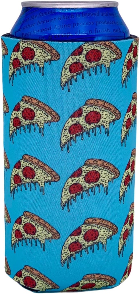 Pizza Slice Pattern 16 oz. Can Coolie (1)