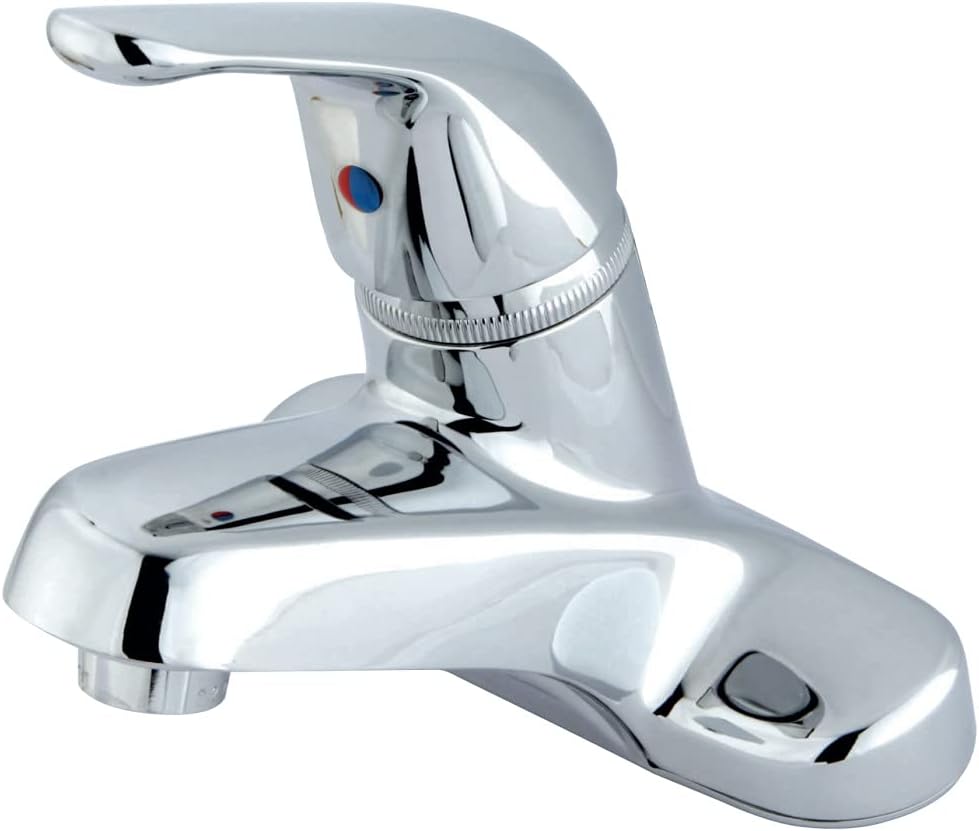 Kingston Brass KB541G Chatham 4" Centerset Bathroom Faucet, Polished Chrome, Grid Strainer