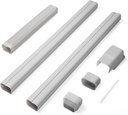 TURBRO 3’’ W × 7.5’ L Decorative PVC Line Cover Kit for Mini Split and Central Air Conditioners, AC Heat Pumps Systems