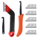8PCS Grout Removal Tool Set, 1PCS Grout Scraping Rake with 5 PCS Extra Replacement Blades, 1PCS Grout Saw with 1P Grout Removal