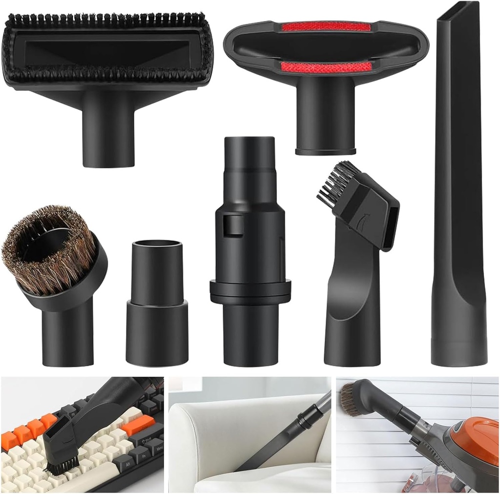 1 1/4" (32mm) Vacuum Attachments Compatible with Shark Navigator Lift-Away NV350, NV352, NV360, NV500 NV501, Rocket HV300 HV301 HV322 Series Vacuum, for Home and Automotive Cleaning