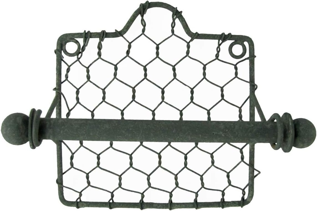 Primitive Country Style Chicken Wire Toilet Paper TP Holder Farmhouse Bath Decor