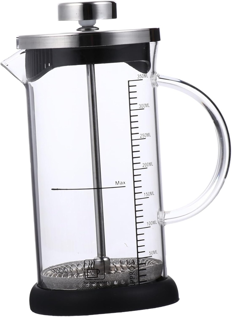 GLEAVI Stainless Steel Heat Resistant Coffee Press Pot Measuring Scale for Coffee and Tea for Home Brewing and Outdoor Use