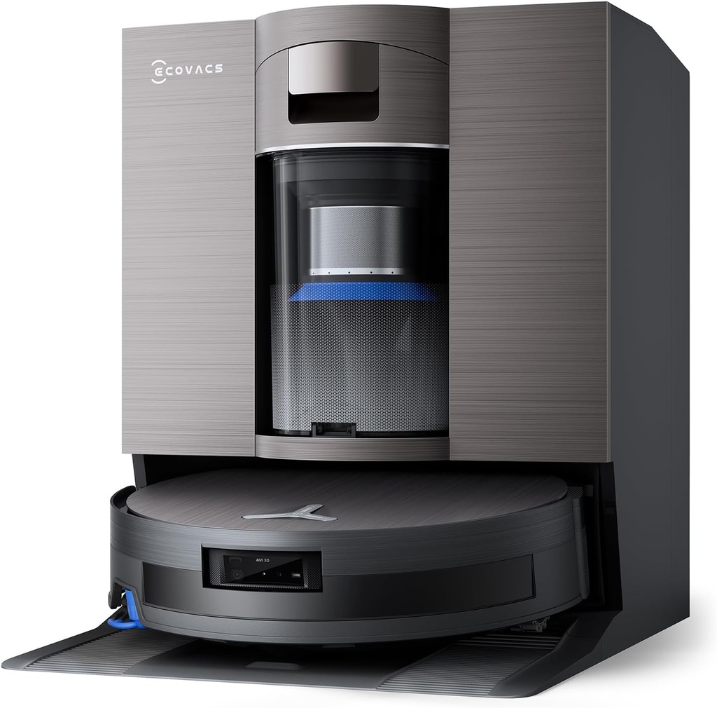 ECOVACS DEEBOT X11 OmniCyclone Robot Vacuum and Mop, PowerBoost Charging, OZMO Roller 2.0 Instant Self-Washing Mop, 19,500Pa Blast Suction, Bagless OmniCyclone Station, AIVI 3D Smart Navigation