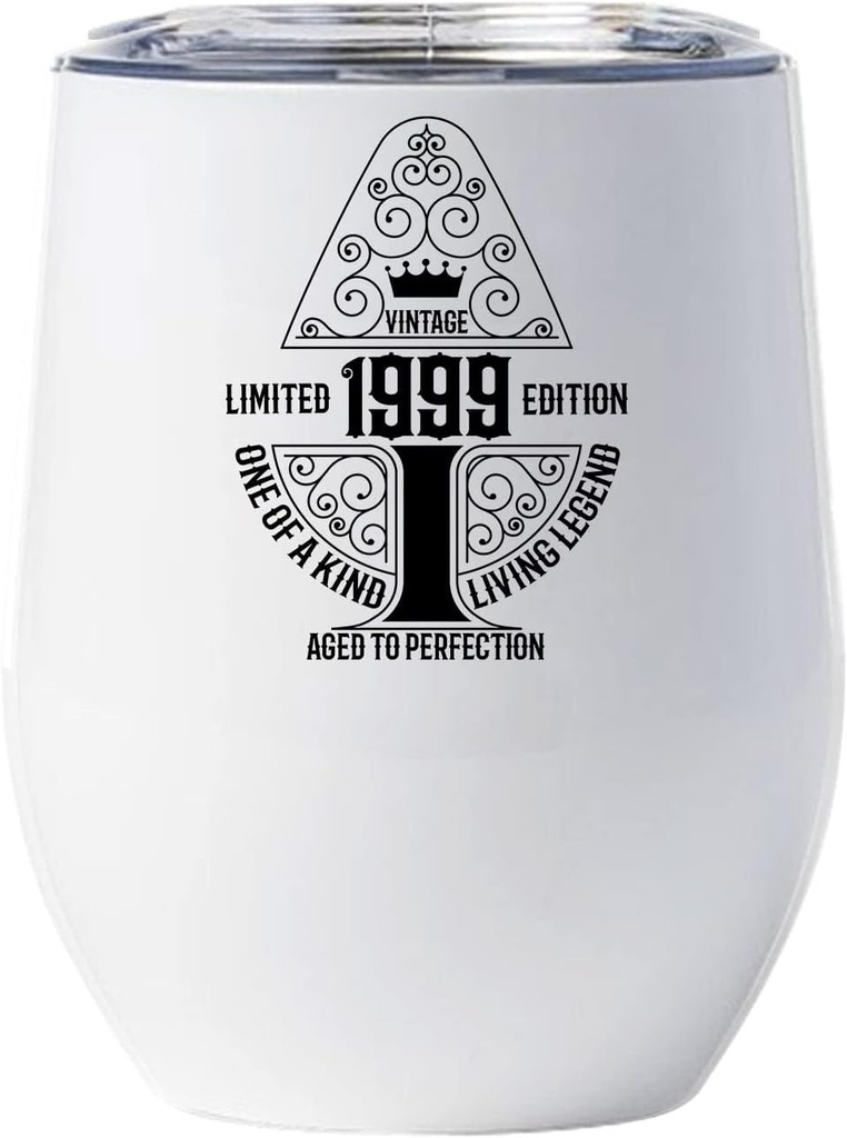 Living Legend 1999 Wine Glass 26 Years Cup 26th Birthday Vintage Tumbler Gift