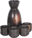 1 Set Ceramic Japanese Sake Set Wine Bottles Carafe Traditional Tokkuri Saki Cups Drink Cups For Hot Or Cold Sake Home Restaurant