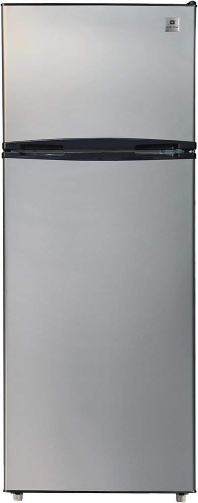 ARCTIC CHEF ACFR725AMZ6COM 2 Door Apartment Size Refrigerator with Freezer, Stainless
