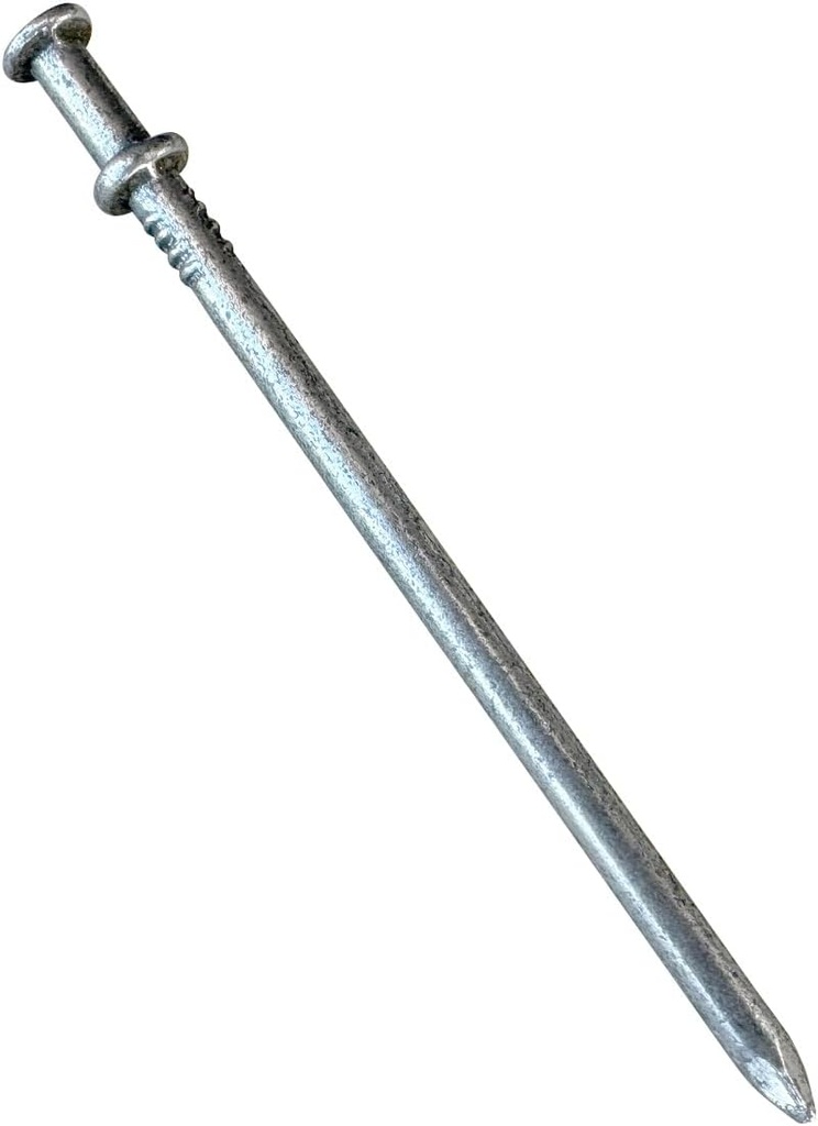 Sandbaggy 16d Duplex Nails (3.5" Long) - Temporary Construction, Concrete Forms, Scaffolding - 8 Gauge Steel - Smooth Shank, Flat Head - Removable/Reusable (6000)