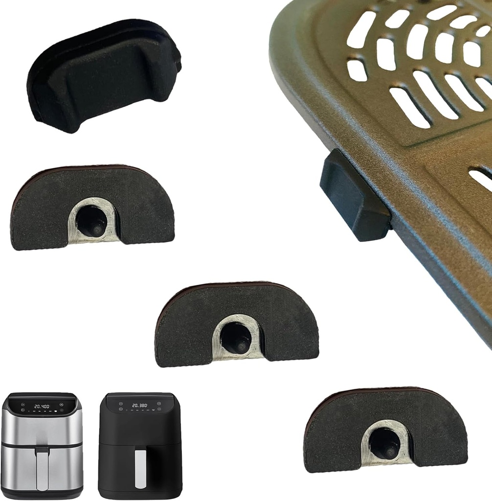 Air Fryer Silicone Rubber Feet for Bella Pro Series 6QT Digital Air Fryers, Upgraded Air Fryer Rubber Bumpers, Rubber Legs Pads Pieces Stoppers Stops Spacers for 6QT Square Bella Air Fryer