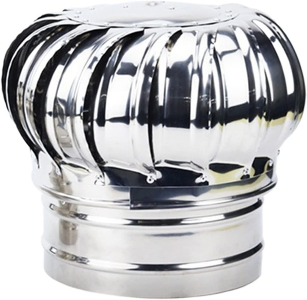 Ventilation Fan Roof Ventilator, 201 Stainless Steel Non Power Roof Ventilator, 110/160/200mm Durable Wind Turbines Attic Air Vent Ventilating Fan ventilating Fan(Color:110mm),