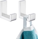 APLusee Polished Chrome Towel Hook 2 Pack, 304 Stainless Steel Robe Hook, Wall Mounted