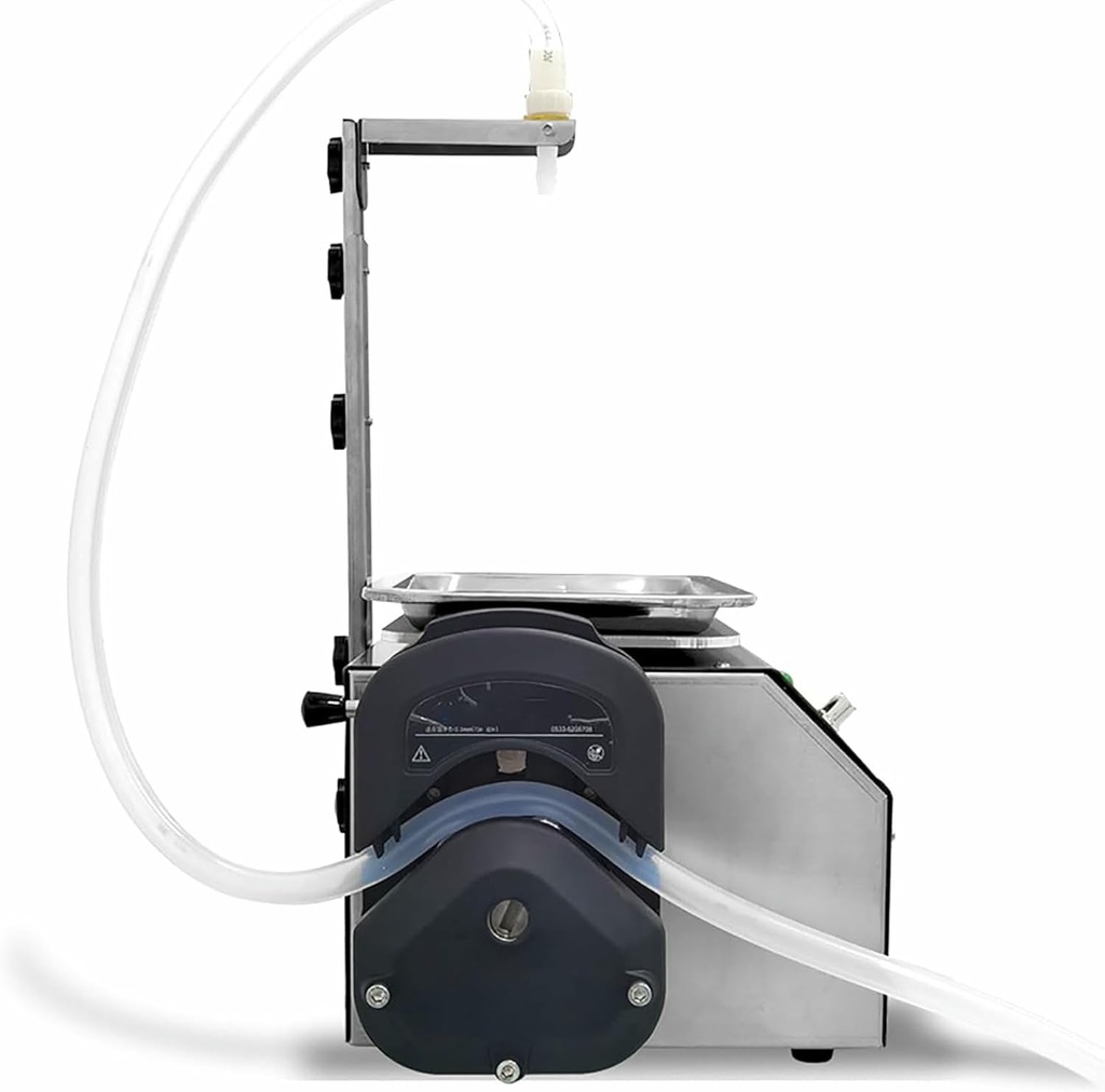 Liquid Filling Machine 13l/min, Stainless Steel Housing, for Juices, Essential Oils, Anticorrosive Perfumes, Alcohol, Digital Bottles Filling, Large Flow