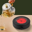 Electric Mini Stove Portable Hot Plate, 110V 700W Electric Heater with Adjustable Power for Teapot/Kettles/Ceramic/Glass Kettle, Electric Stove for Boiling Water, Making Tea/Coffee, Single Burner