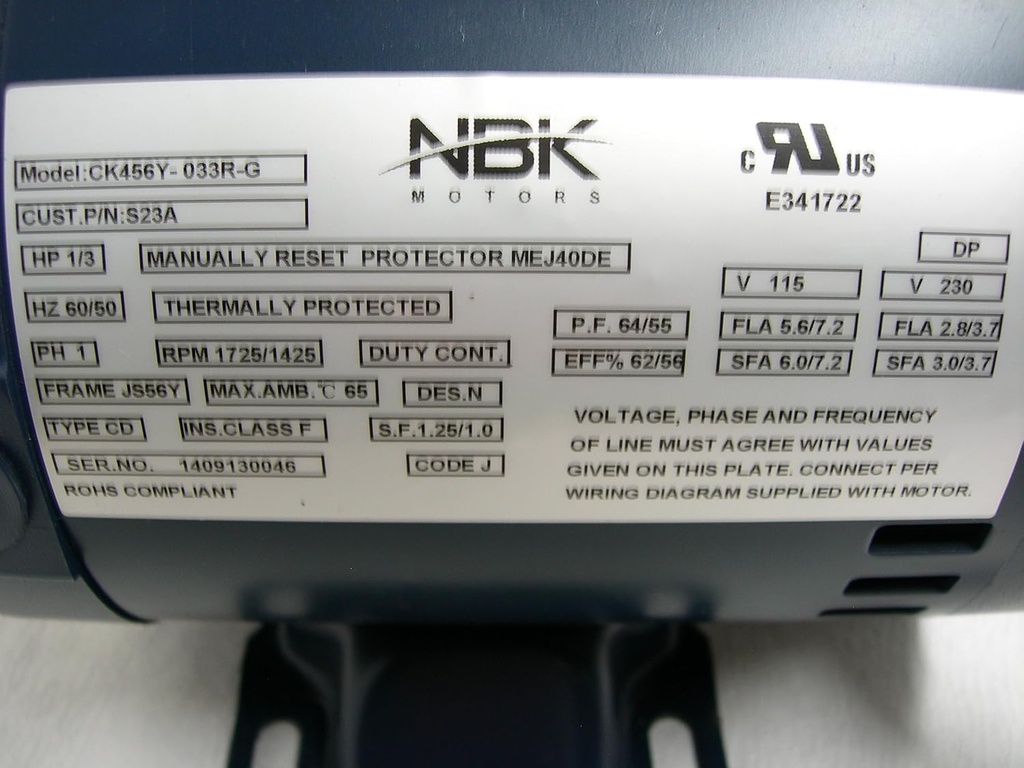 New Haight Hot Oil Motor & Pump Fits Dean Bki Keating Frymaster Pitco Fry Filter