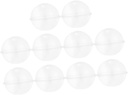 Garneck 10pcs Transparent Ball Shaped Cake Containers Plastic Dessert Holders Portable Lightweight Cake Storage Boxes for Mousse and