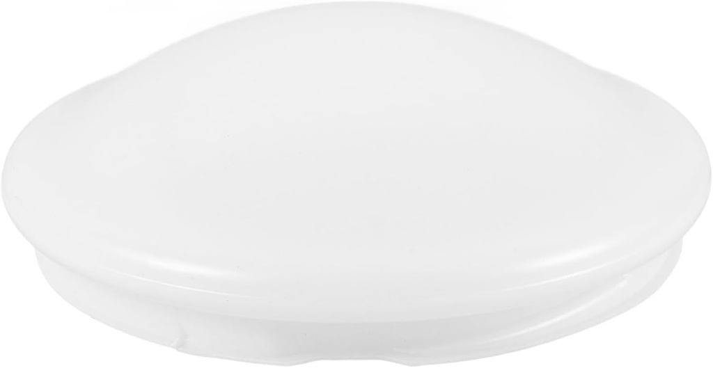 BESPORTBLE Clip on Ceiling Light Cover Replacement, 7.8in Diameter Round Ceiling Fixture Shade Plastic Mushroom Light Shade for Bedroom Kitchen Bathroom DIY Lamp Shield