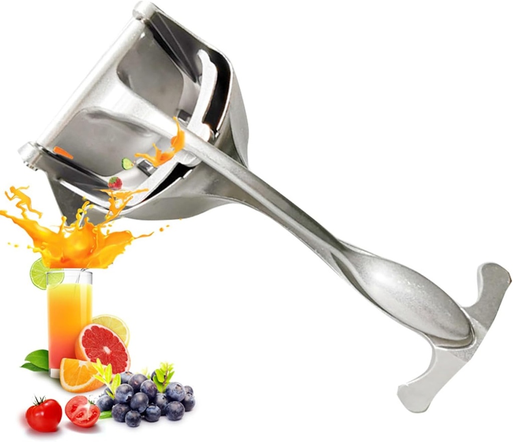 Heavy Duty Lemon Squeezer Hand Press Juicer,Aluminium Alloy Manual Citrus Press with Ergonomic Handle for Orange, Lime