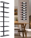 Wall Mount Wine Rack Organizer for 8 Bottles, Heavy Duty Metal Wine Storage Display Holder Rack, Wall Mounted Wine Bottle Rack Holder Storage Organizer for Kitchen, Wine Cellar and Home Decor