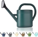 Watering Can 1 Gallon for Indoor Plants, Garden Watering Cans Outdoor Plant House Flower, Gallon Watering Can Large Long Spout with Sprinkler Head (Green)