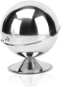 PRETYZOOM Fondant Box Stainless Steel Sugar Bowl Modern Spherical Candy Jar Kitchen Seasoning Bottle