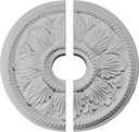 Ekena Millwork CM18ED12 18 1/8"OD x 3 1/2"ID x 2 3/4"P Edinburgh Ceiling Medallion, Fits Canopies up to 5-1/8", 2 Piece