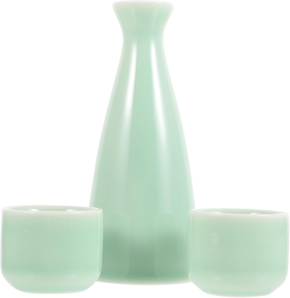PRETYZOOM Japanese Sake Set Sake Cups Bottle Warmer Ceramic Saki Cups Japanese Tea and Service