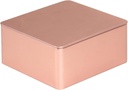 Square Tin Canister/Container for Keeping Car,Tea,Coffee,Cookies, Food,Flour,Baked Goods Storage (Gold)