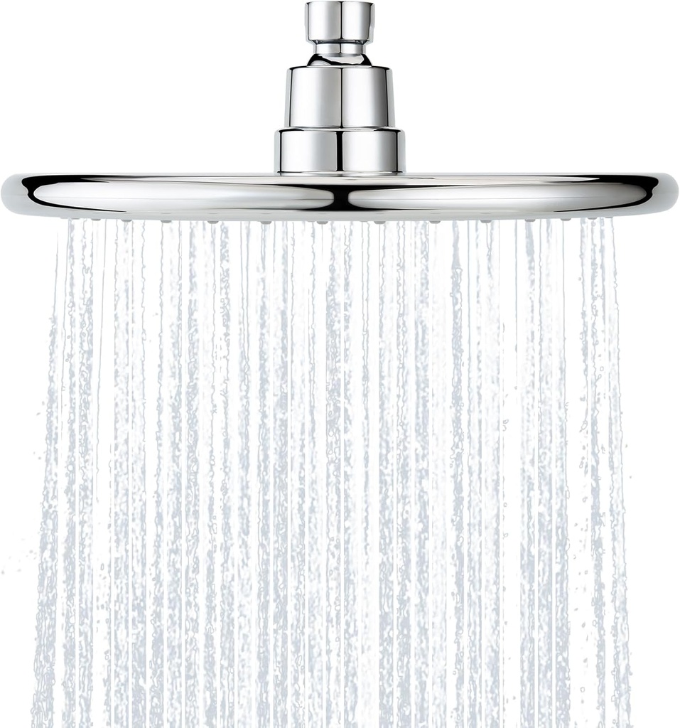 BOPai 9 Inch Rainfall Shower Head - Air In Take Water Saving Rain Showerhead, Chrome