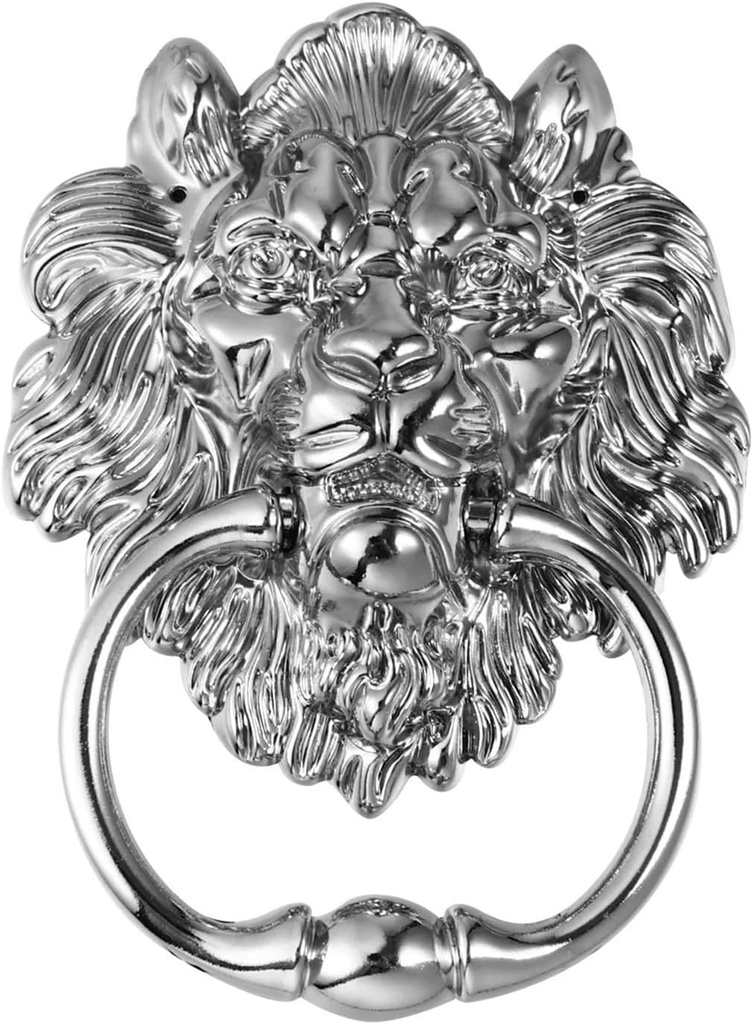 Door Knocker Golds Lion Head Door Knocker Vintage Alloy Lion Door Handle Retro Lion Head Front Door Handle Knob