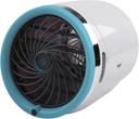 3-Speed Portable Air Cooler Fan with Reusable Ice Packs, Adjustable Directional Vent, and Colorful LED Lighting for Personal, Room, or Office Use