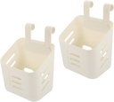 2pcs Bathroom Organizer Kitchen Storage Basket Wall Hanging Storage Basket Snack Home Supply