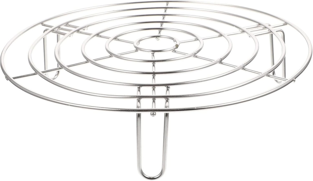 PRETYZOOM Stainless Steel Pot Rack - 9.25 Inch Steaming Rack for Eggs Fish and Vegetables and Easy to Clean Kitchen Steamer Stand