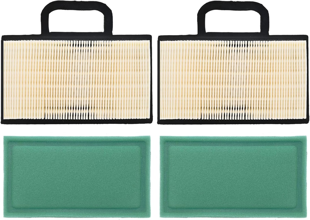 Pack of 2 698754 499486S Air Filter with 273638S Pre-filter Fits John D140 D130 L120 L118 LA135 LA120 LA130 Lawn Mower Tractor for B&S 18-26 HP Intek V-Twins Engines