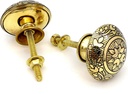 5MoonSun5's Brass Door Knobs/Drawer Pulls Dresser Door Knobs/Pull and Push Handle Knobs for Cabinets, Wardrobes & Kitchen Cupboards/Handmade Classic Hardware Decor, 38 mm (Set of 2)