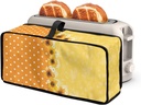 Toaster Cover Fits for Most Standard 2 Slice Compatible with Bella Toaster Slim Toasters Bread Machine Covers with top Handle - Sunflower