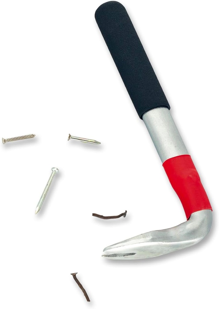 Cat Claw Mini Small Nail Puller Remover Pry Bar Crow Bar, Angled Curved Head Metal Wood Board Tire Nail Removing Tool Wrecking Prying Tool