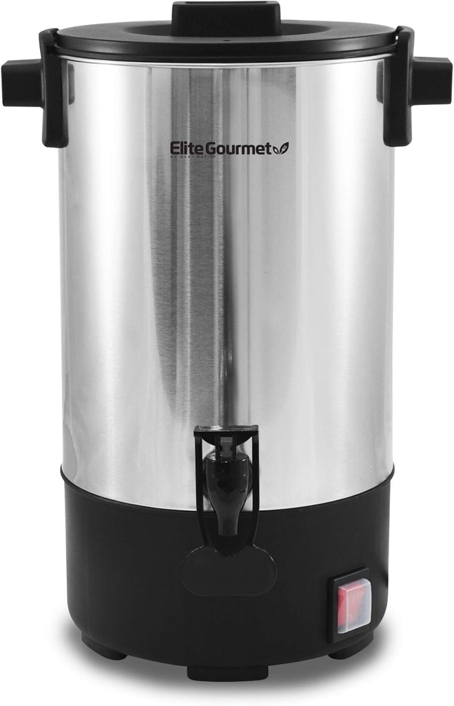 Elite Cuisine CCM-035FFP 30-Cup Stainless Steel Coffee Urn Coffee Maker Water Boiler