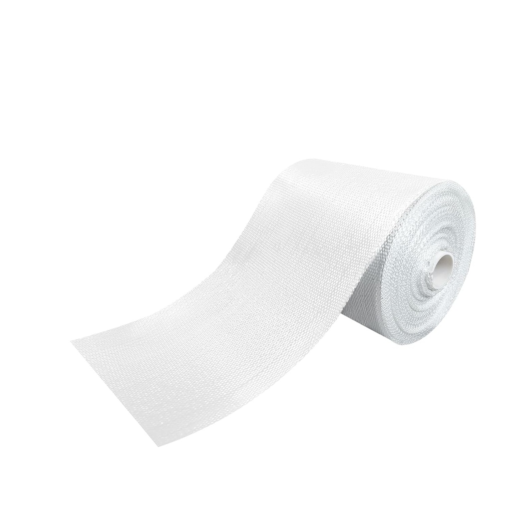 Fiberglass Cloth Roll, 4 Inches*99 Feet 6oz Plain Weave Non Adhesive Fiberglass Cloth Tape Strip for Repairing and Reinforcing Pipes, Sinks, Bathtubs, Boats, Cars (1, 4'' * 99')