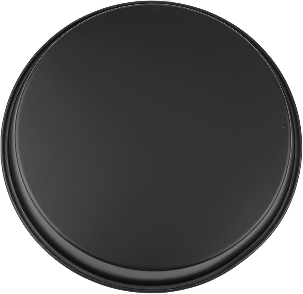 1Pc 12 Inch Round Shape Microwave Oven Pan Chip Tray Dish, Pizza Baking NonStick Cook Tray, 170g-220g, Black ﻿