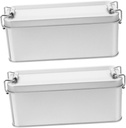 Garneck 2pcs Rectangular Tinplate Boxes with Lids for Cookies and Candies Versatile Storage Containers for and Travel Design for Treats and Snacks