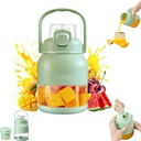 Gemet Bpa-Free Electric Citrus Juicer, 17 Oz Portable Blender, Wireless Rechargeable Blending Cup, Straw, Two Lids, For Smoothies, Shakes, Food Prep & Frozen Blending (10 blades 800ml)