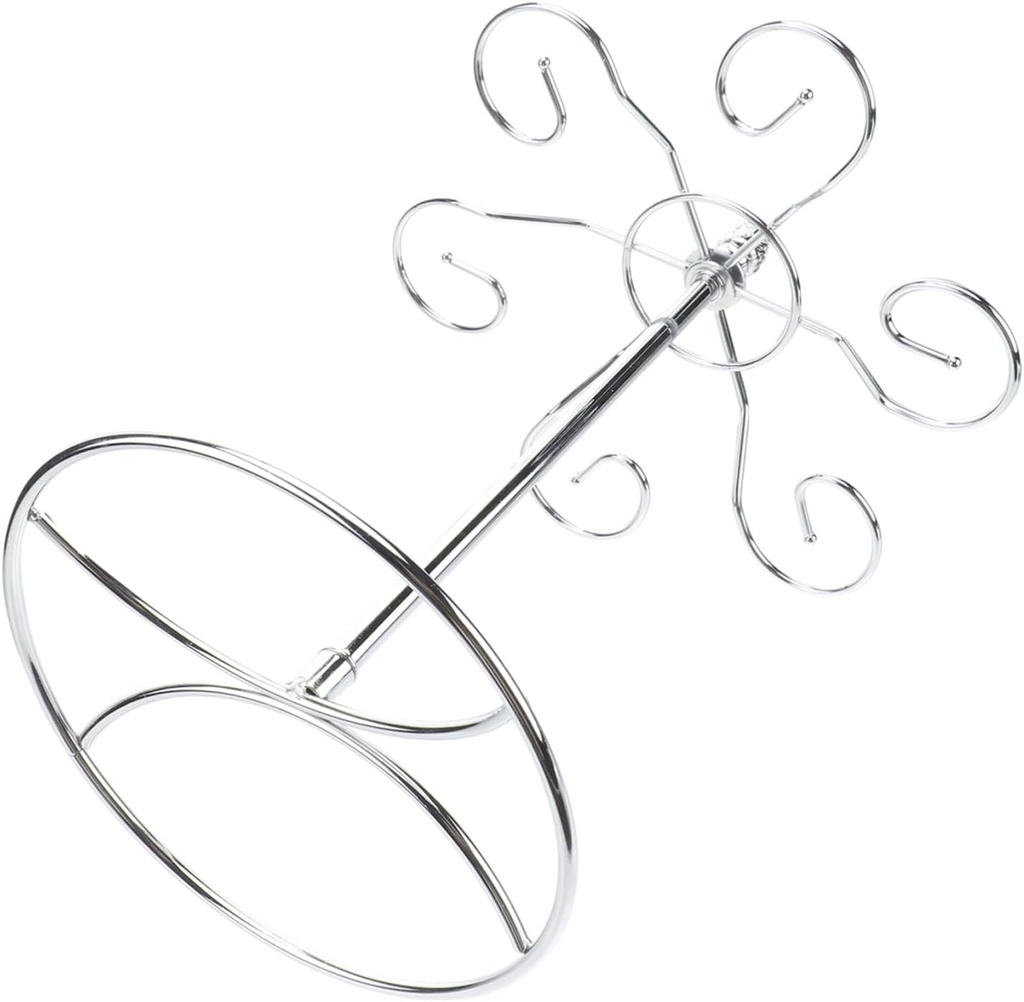 Creative Goblet Display Rack Iron Art Draining Cup Holder for Kitchen and Bar Counter Space Saving Stand for Wine Glasses Easy Installation present for Christmas and Year