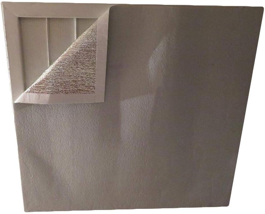 US Energy Products Whole House Attic Fan Shutter Seal Cover, Silver, 48" x 48", Insulation, Sealing Air Leaks