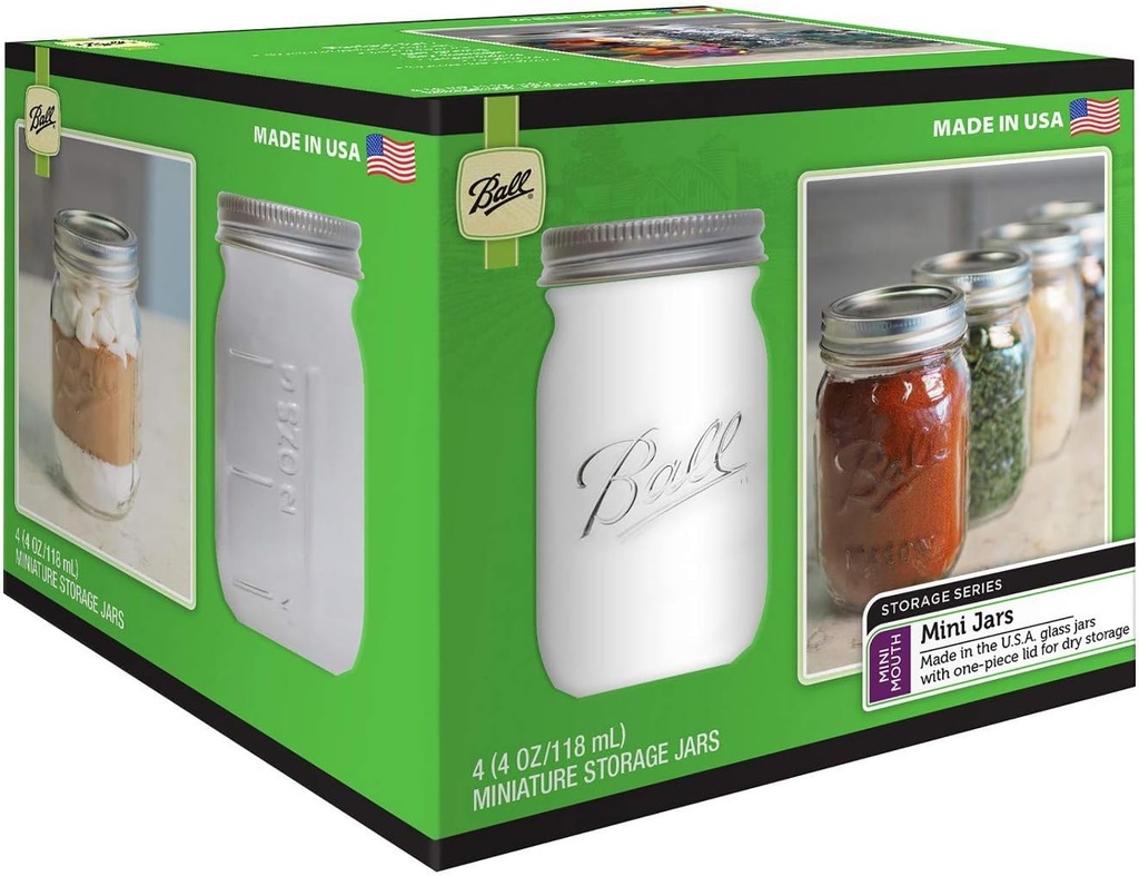 Mini Jar Mini Mth4oz 4pk