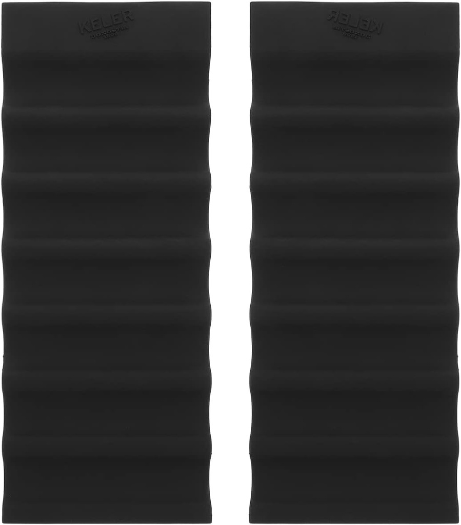 Cabilock Fridge Silicone Bottle Stacking Mat Beer Can Stacker 2Pcs Wine Bottles Holder for Kitchen Cabinet Refrigerator Storage Rack