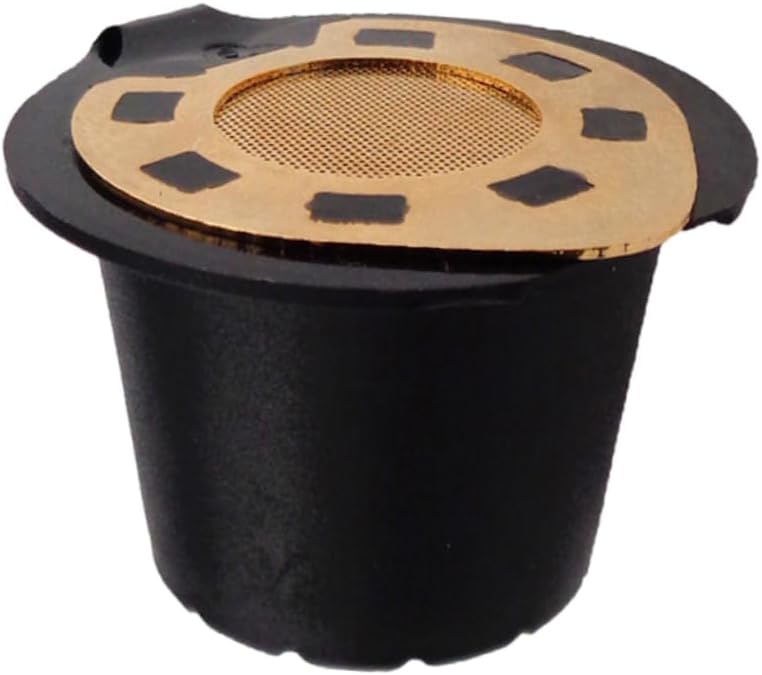 Reusable Refillable Coffee Capsule Pod Filter Eco-friendly Stainless Steel Mesh Coffee Filter for Machines Capacity Durable Gold Plated Design