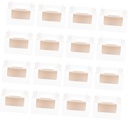 ABOOFAN 16Pcs Transparent Cupcake Boxes with Window Muffin Paper Packaging for Egg Tarts and Desserts Safe Material for Parties and