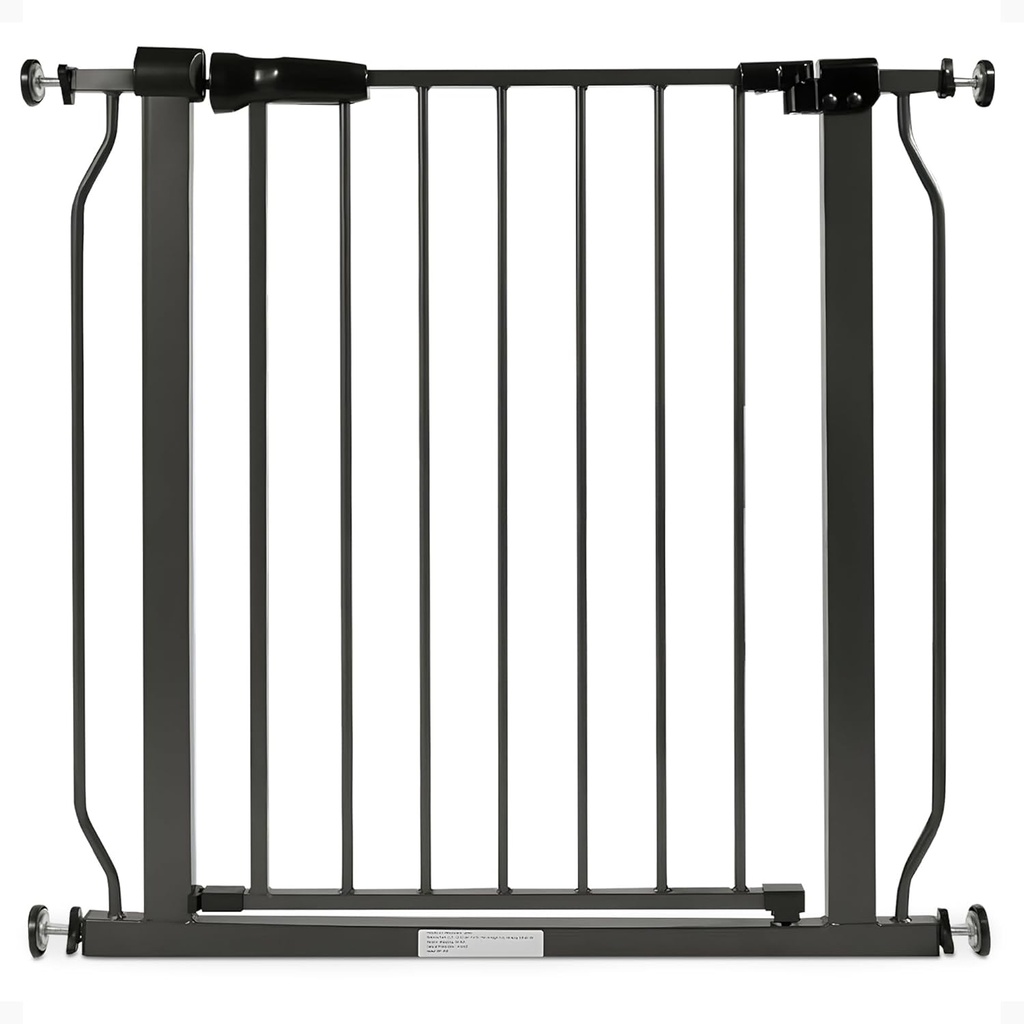 BalanceFrom Easy Walk-Thru Baby and Pet Safety Gate with Hold-Open and Auto-Close – Adjustable Steel Barrier for Stairs, Doorways, and Hallways, No Drilling Installation